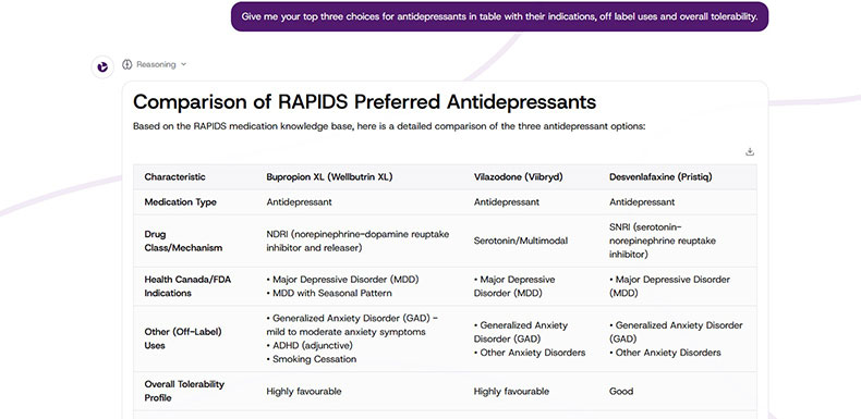 ori rapids health, helping drs choose antidepressants